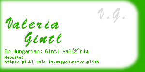 valeria gintl business card